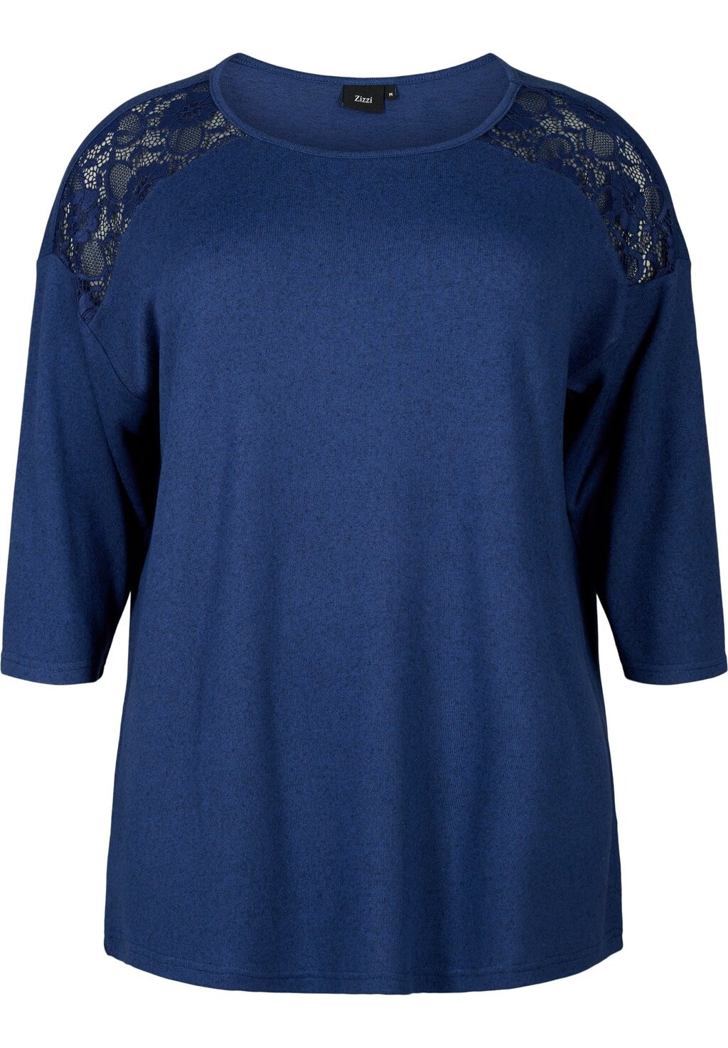 

Блуза With 3/4 Sleeves Zizzi, средневековый синий мел