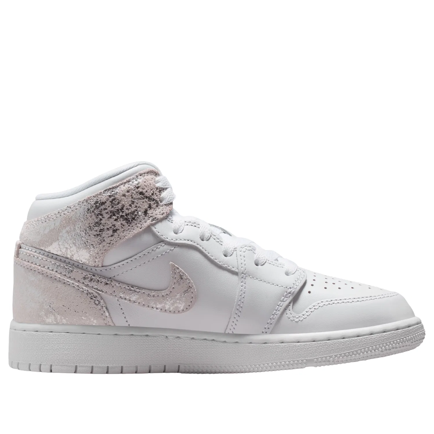 Кроссовки Air Jordan 1 Mid SE 'White Field Silver' IR2320-100, белый — фото 2