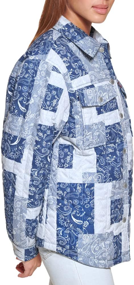 Женская стеганая куртка Levi's с ромбовидным узором, Paisley Patchwork — фото 3