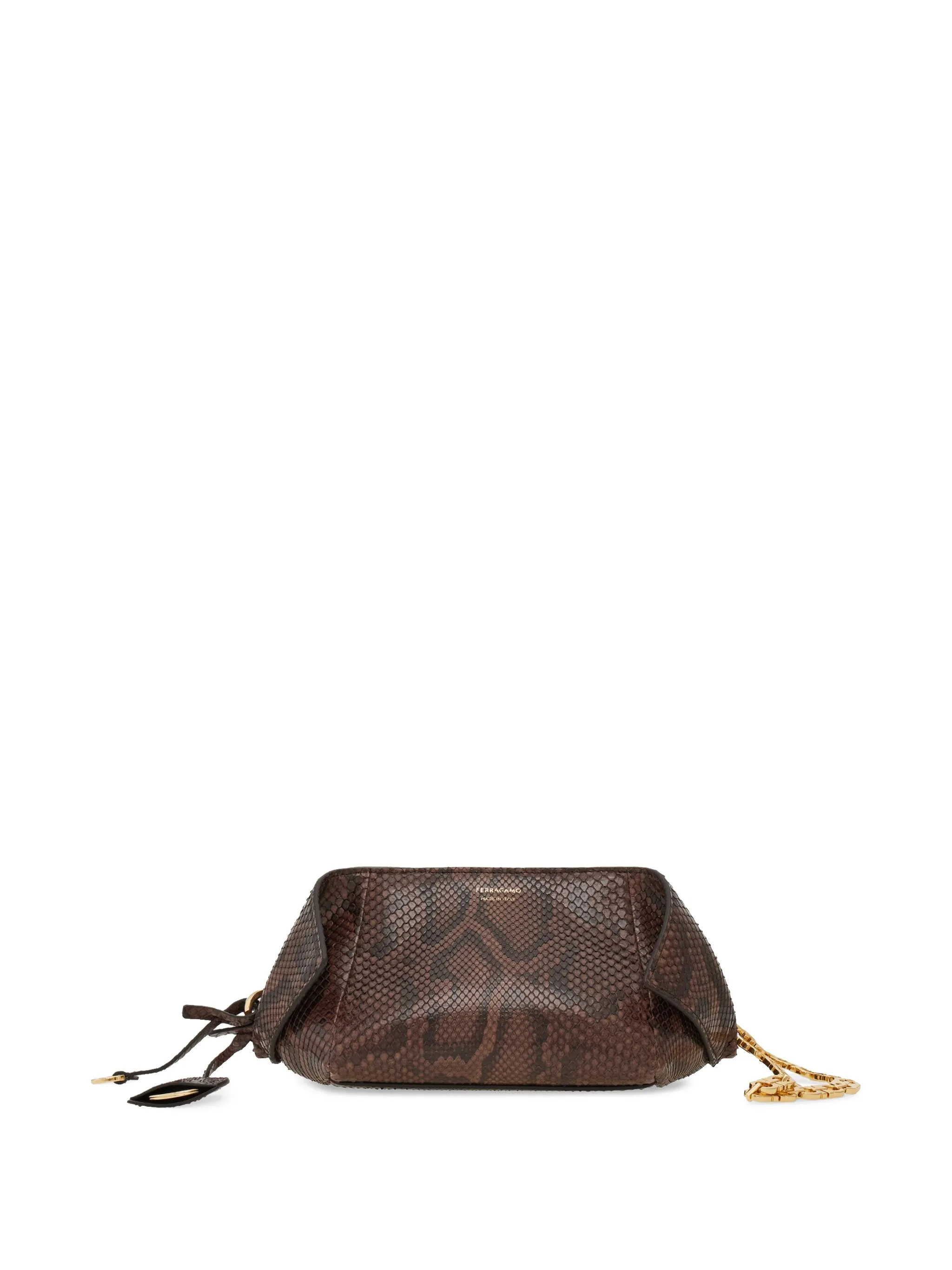 

Клатч-косметичка Ferragamo, коричневый