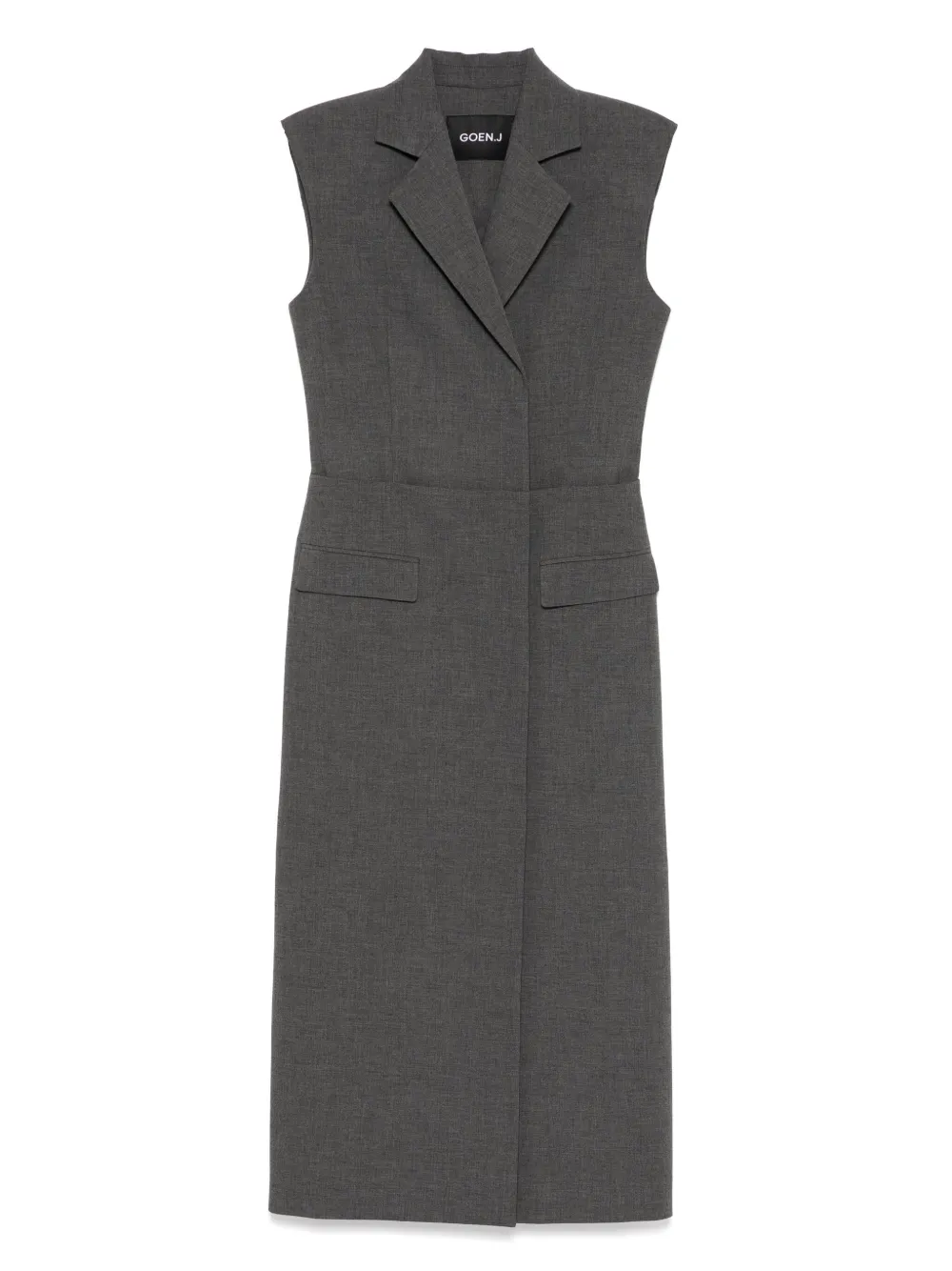 

Платье-блейзер с многослойными панелями Goen.J, серый