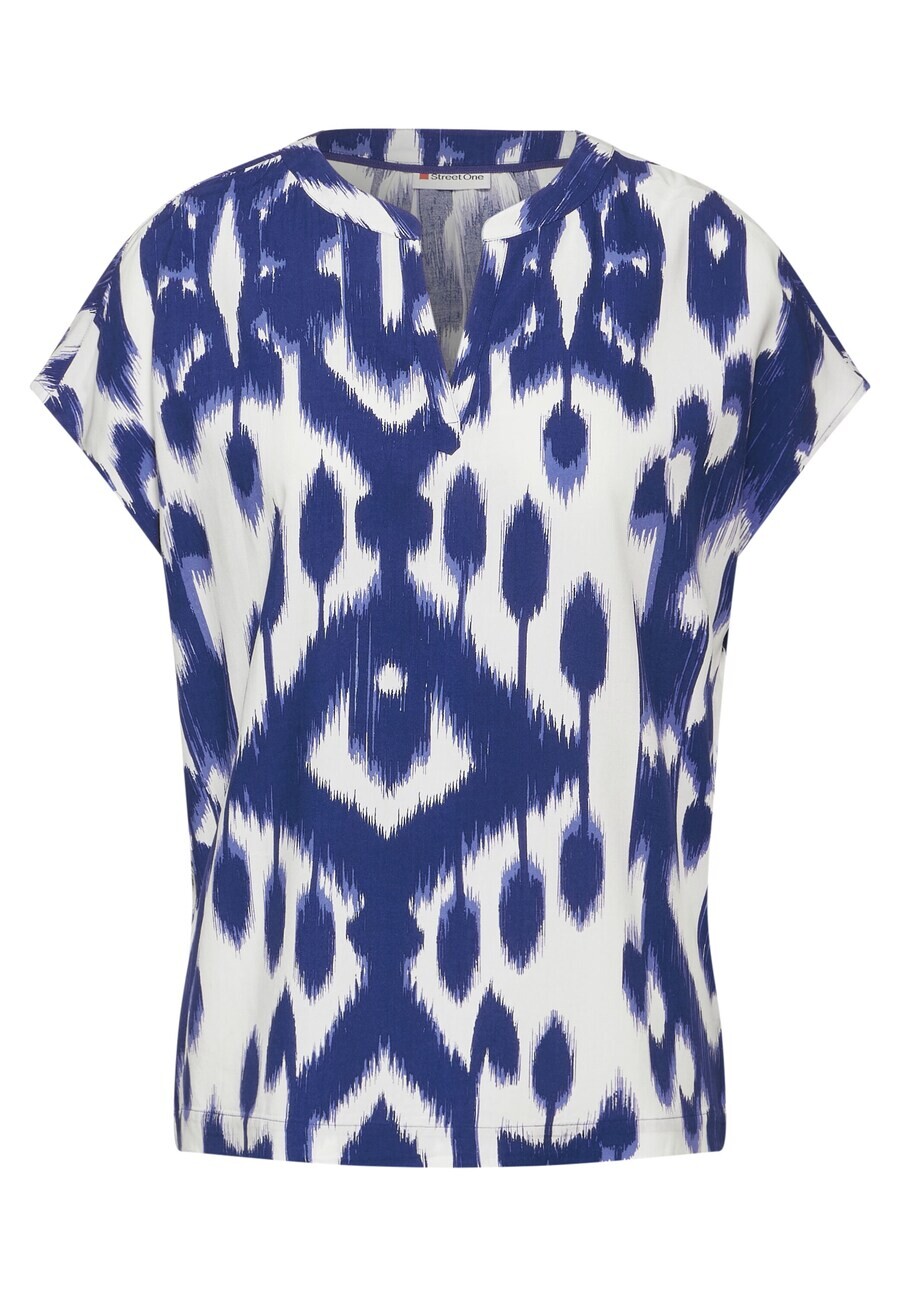 

Блузка с коротким рукавом STREET ONE Blouse, темно-синий