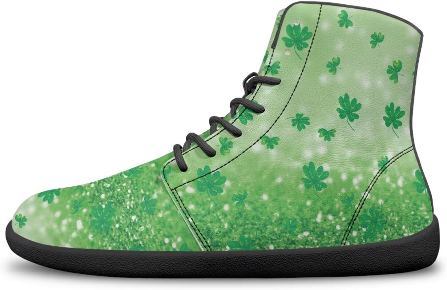 

Кроссовки ко Дню Святого Патрика для женщин и мужчин, высокие, минималистичные, спортивные тренажеры Bychecar, зеленый
