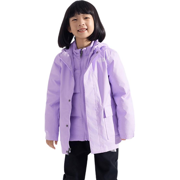 Ветровка куртка 2 предмета набор kids' THE NORTH FACE, фиолетовый — фото 3