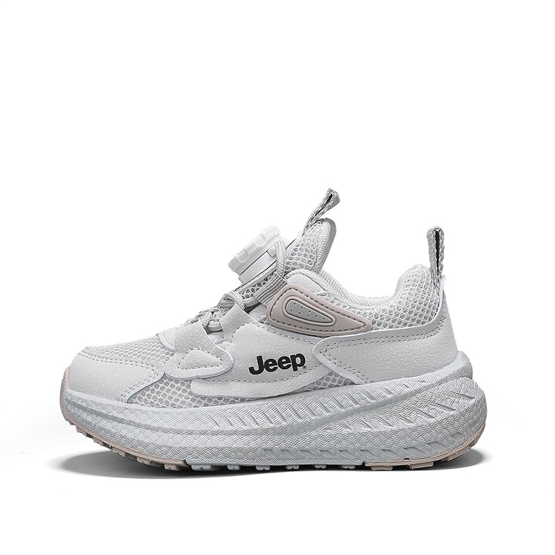 

Детские кроссовки для бега, устойчивые к истиранию, легкие, амортизирующие, нескользящие, с низким верхом Jeep, серый