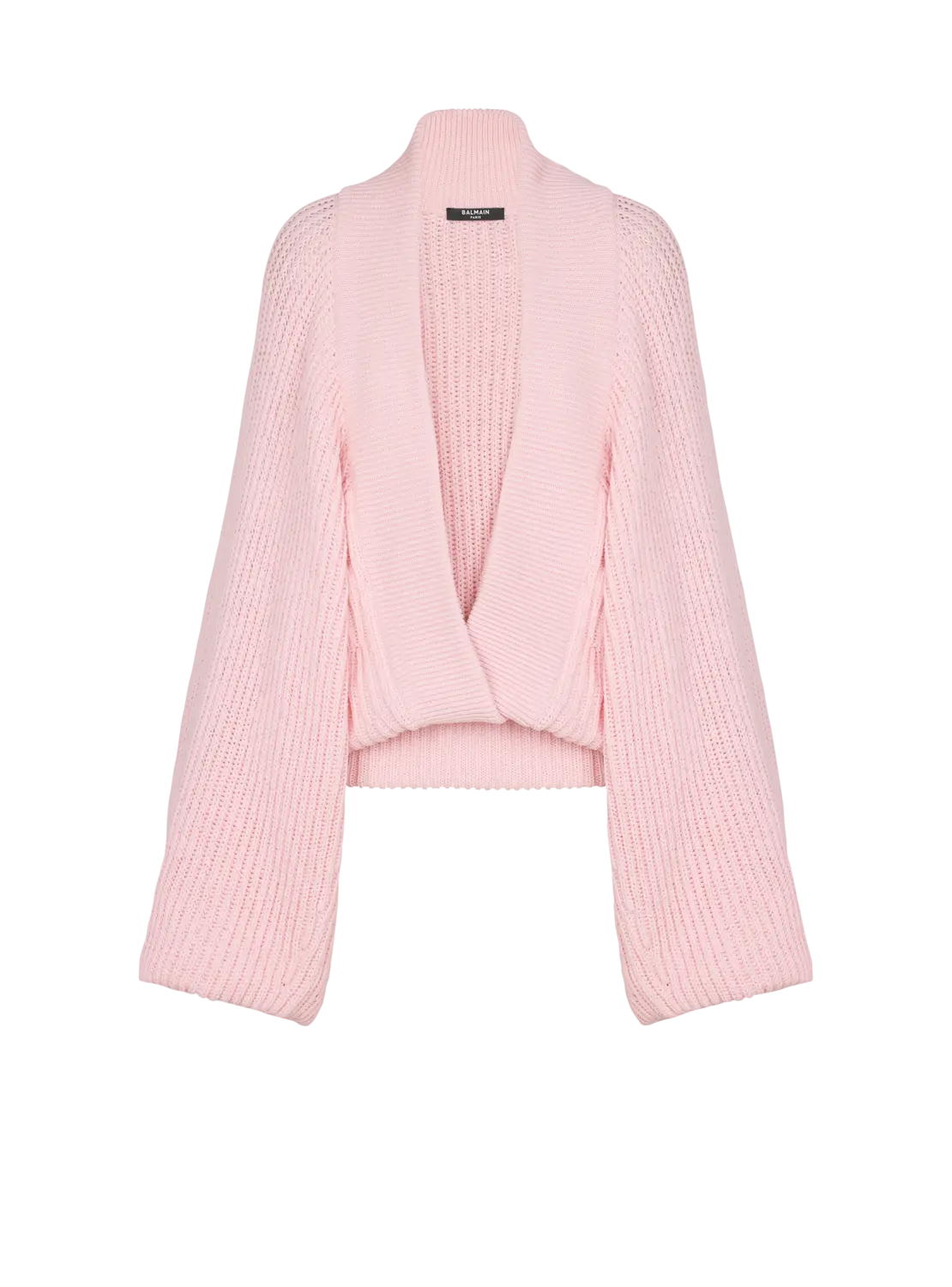 

Свитер крупной вязки оверсайз Balmain, розовый