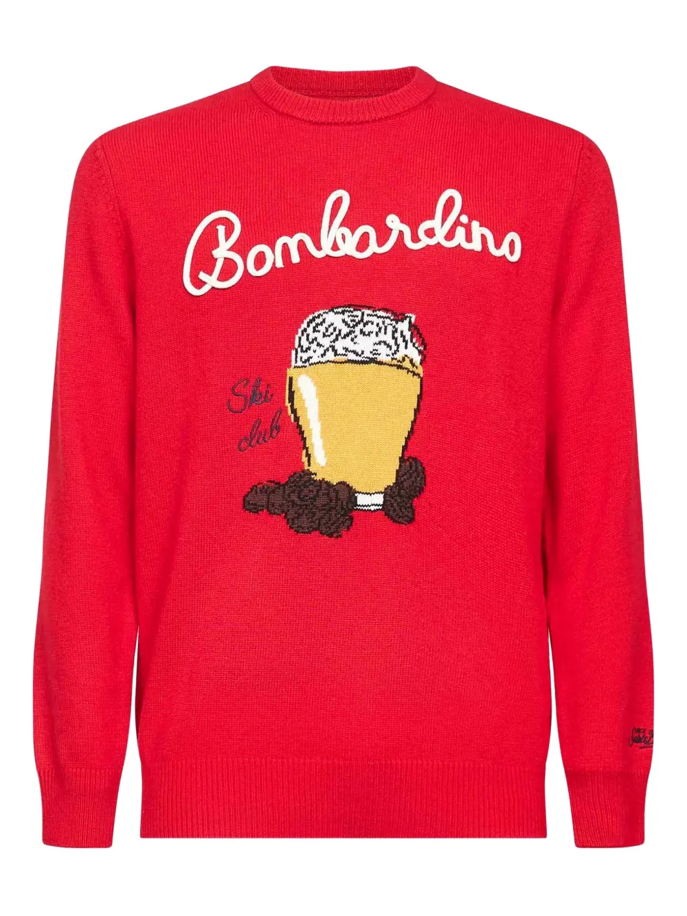 

Джемпер с длинными рукавами и круглым вырезом Mc2 Saint Barth, красный