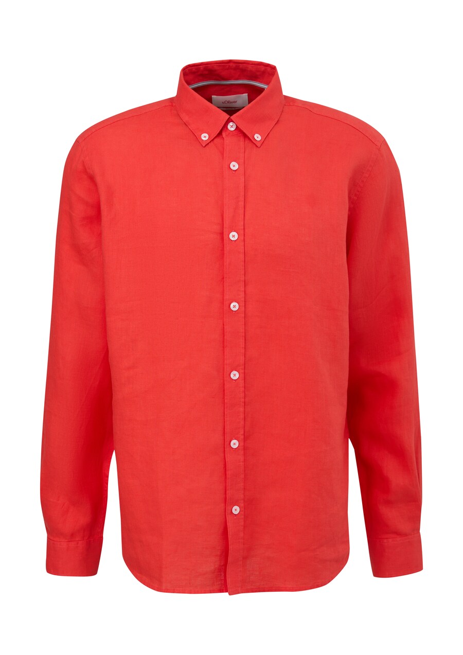 

Рубашка на пуговицах классического кроя s.Oliver, оранжево-красный