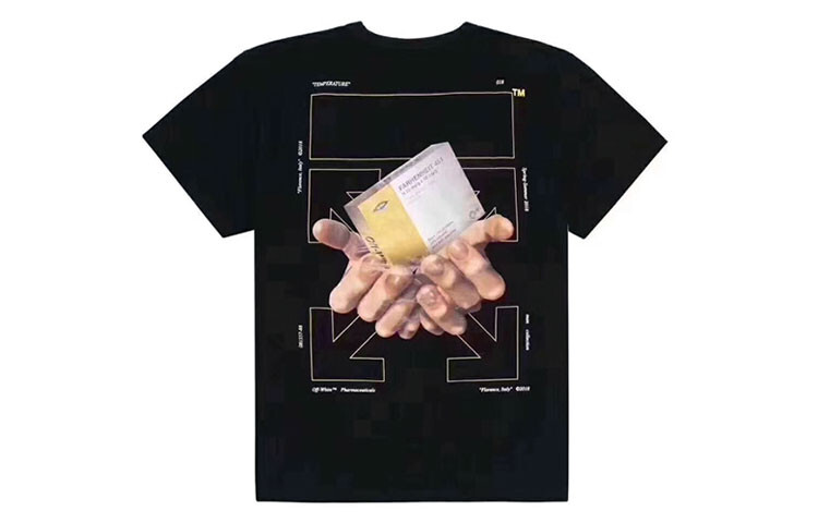 

Футболка мужская Off-White Fahrenheit, черный