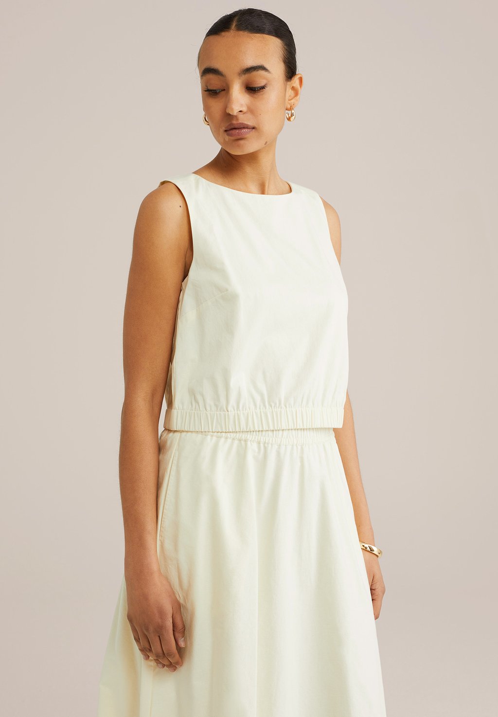 

Блуза Top WE Fashion, светло-желтый