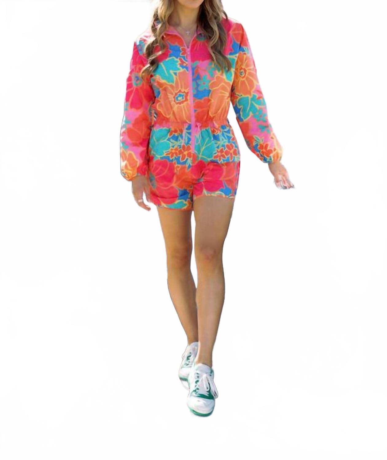 

Ромпер Floral Weekend в оранжевом мульти Karlie