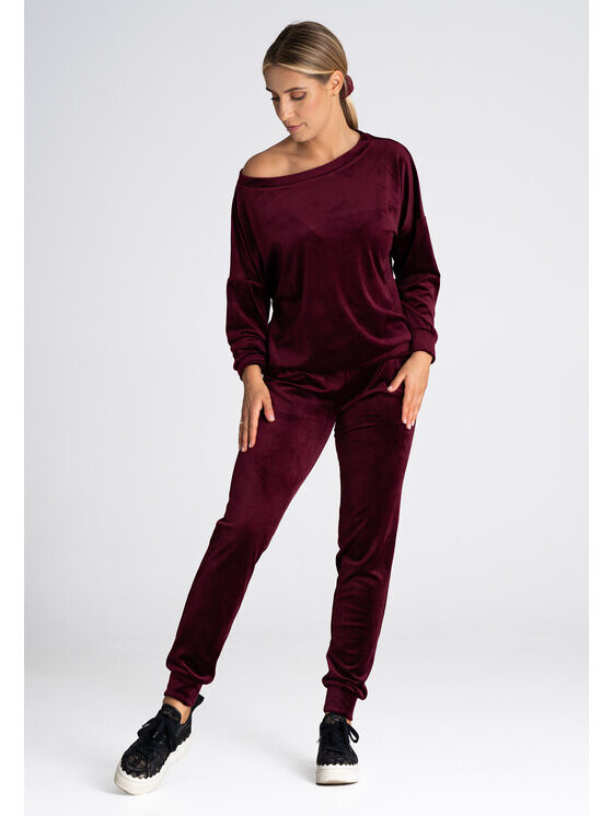

Женские брюки regular fit Figlfigl, бургундия