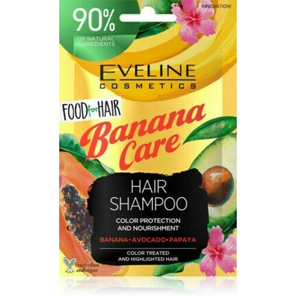 

Шампунь для волос Eveline Banana Care, 20 мл, веганский, Eveline Face & Body Care