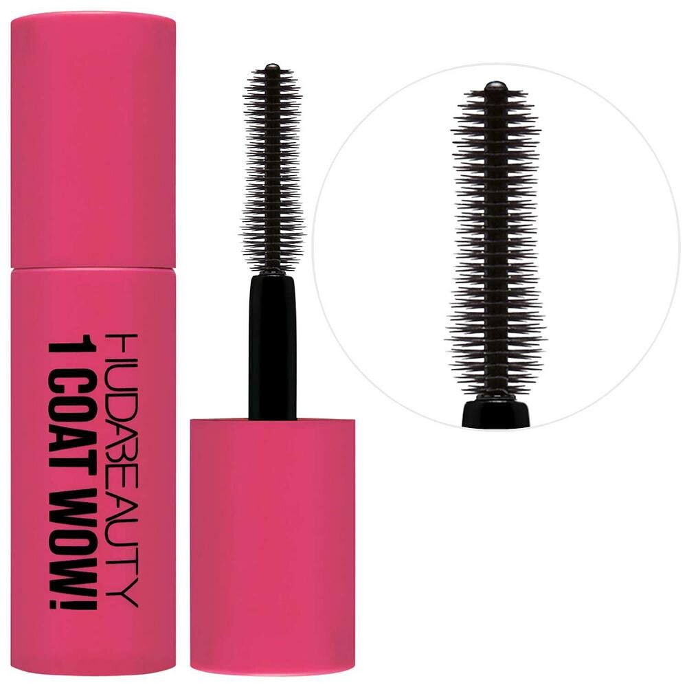 HUDA BEAUTY 1 Пальто ВАУ! Тушь для увеличения объема и лифтинга, черный — фото 3
