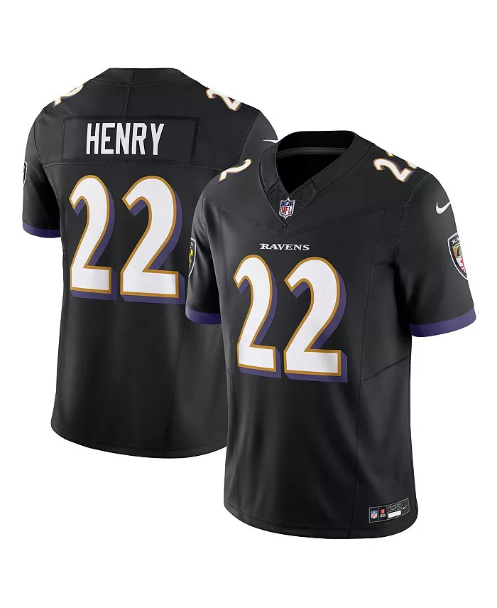 

Мужская лимитированная джерси Derrick Henry Black Baltimore Ravens Vapor F.U.S.E Nike