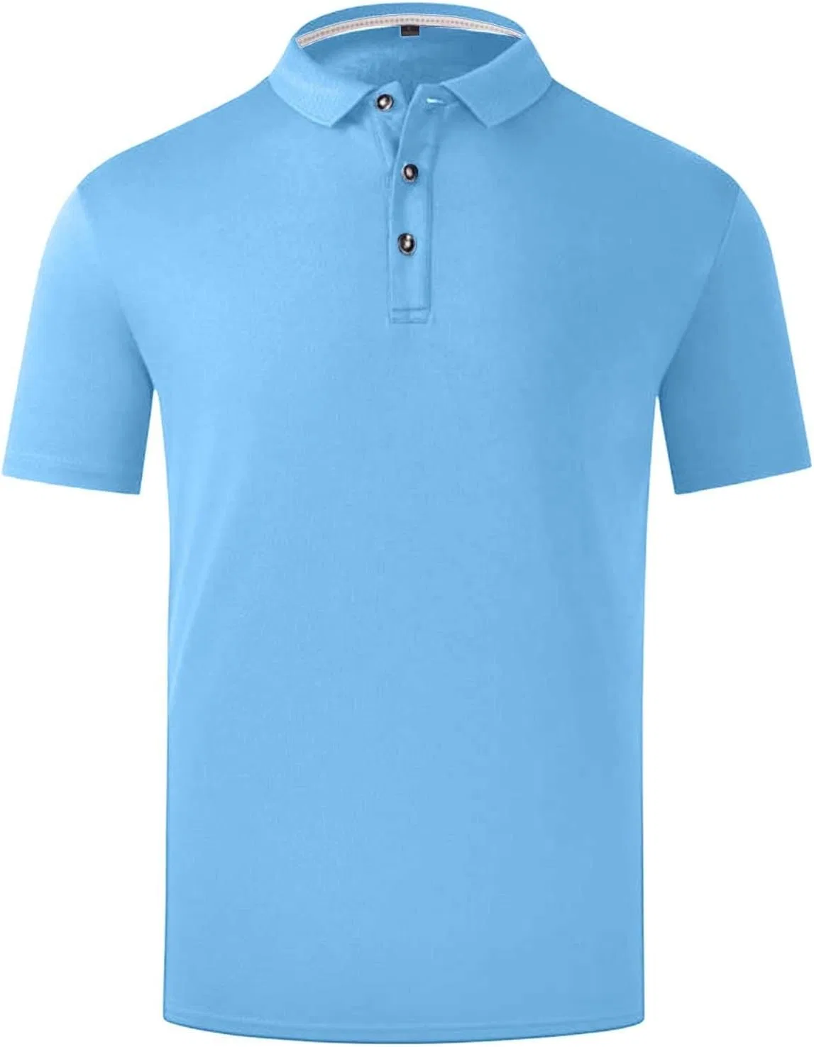 Женская блуза с коротким рукавом, Button Down, Generic, A#01light Blue — фото 2