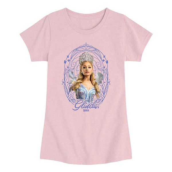 

Футболка с принтом Glinda для девочек 7-16 лет Licensed Character, Heather Pink