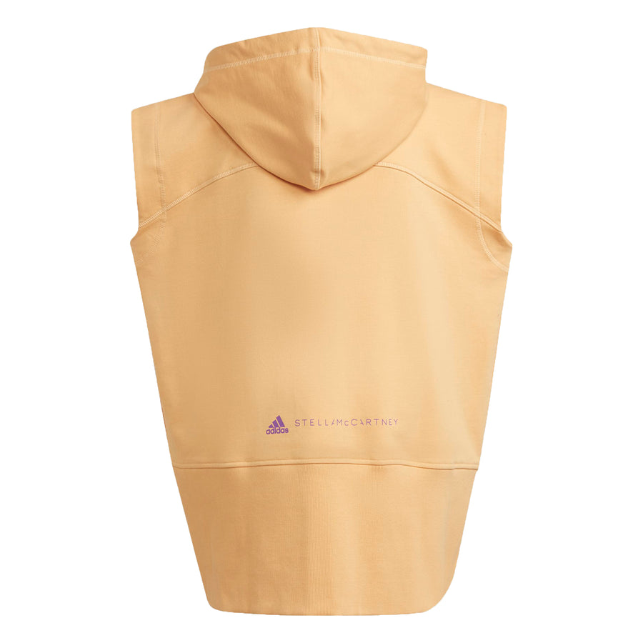Худи adidas by Stella McCartney Sleeveless Hoodie 'Tan', желто-коричневый — фото 2