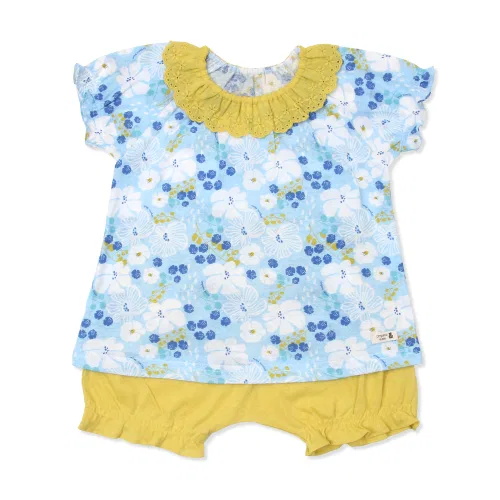 Комплект нижнего белья для девочек Organic Mom 3SET, хлопок, желтый — фото 4