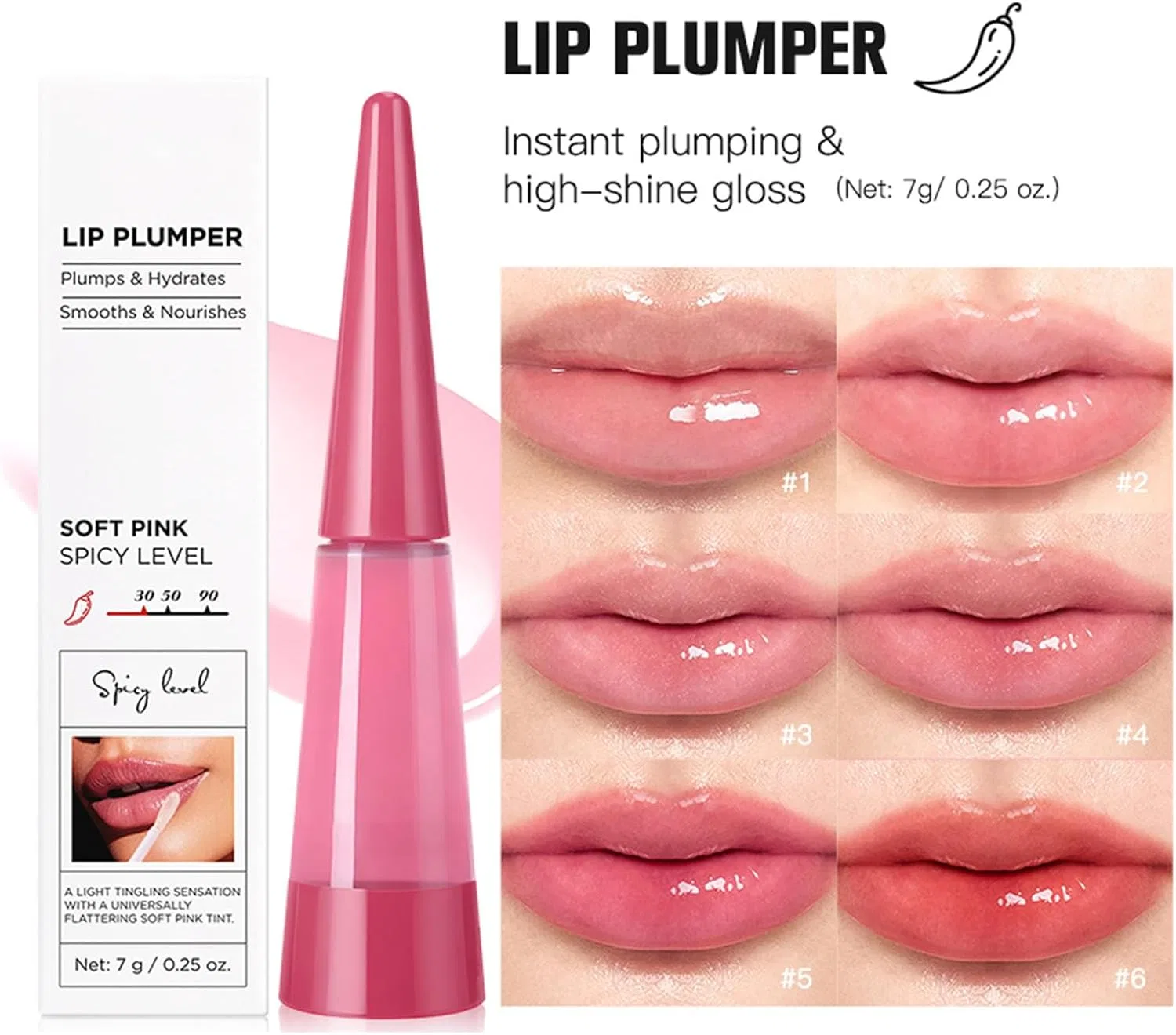 Масло для губ COOLHOOD Hydrating Lip Oil Gloss, 7 г, 6 оттенков — фото 3