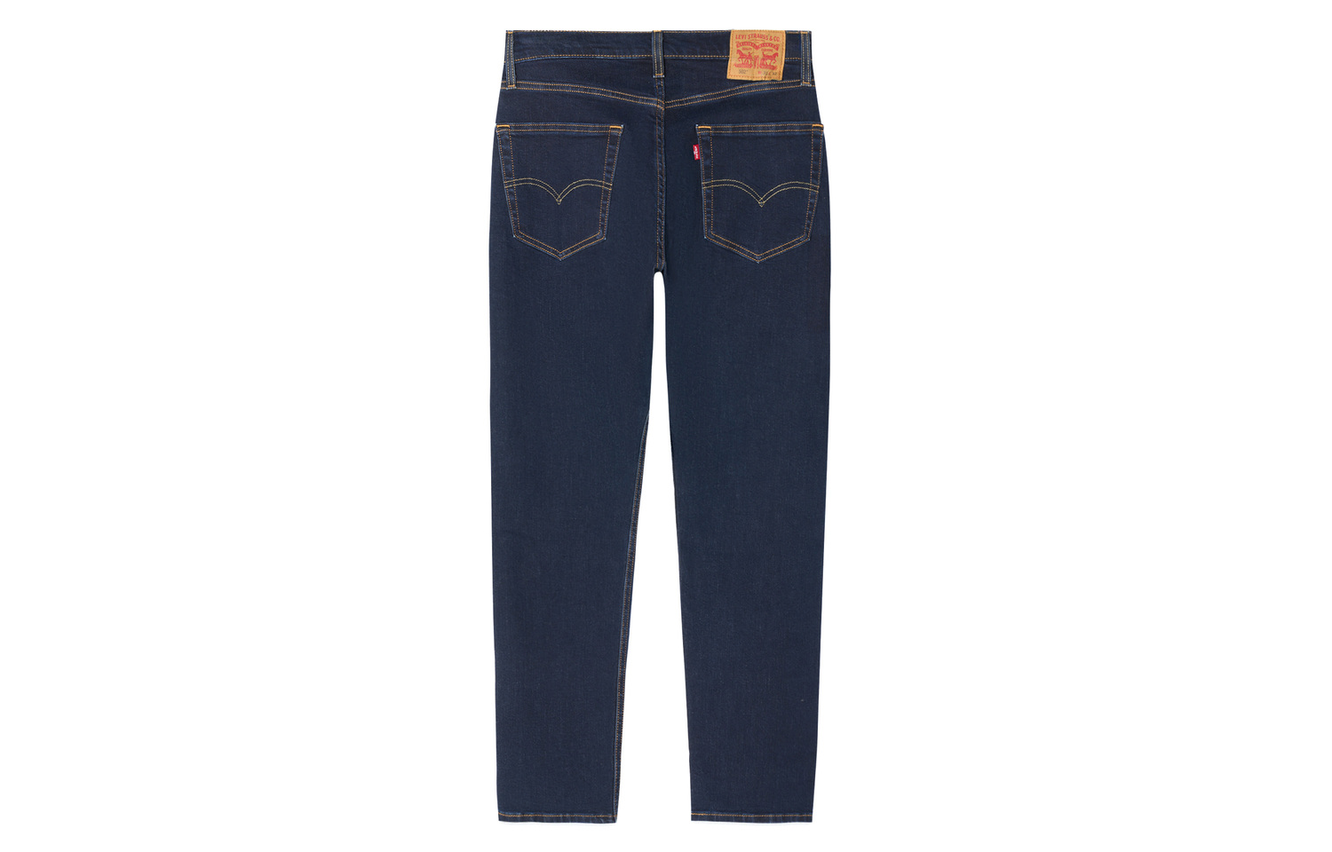 Levis Мужские джинсы, темно-синие, средней длины, зауженные книзу — фото 3