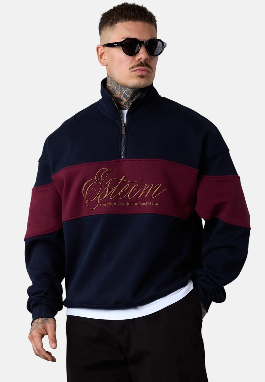 

Толстовка ESTEEM SIGNATURE AESTHETICS OVERSIZED HALFZIP, Darksapphire/Dark Blue
