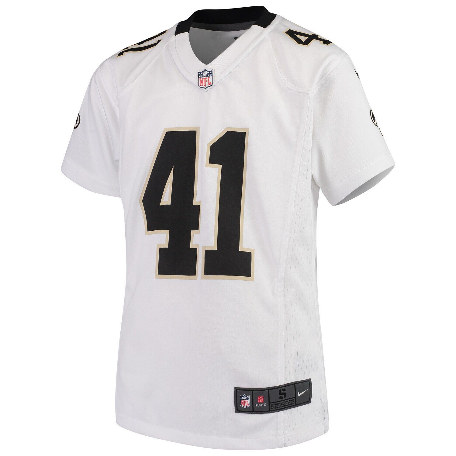 Молодежная игровая майка Nike Alvin Kamara White New Orleans Saints 2018 Nike — фото 2