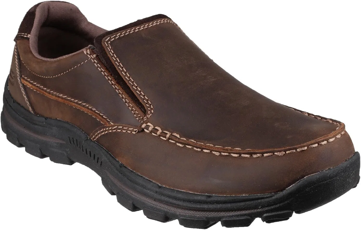 Мокасины на толстой подошве Skechers, темно-коричневый — фото 4