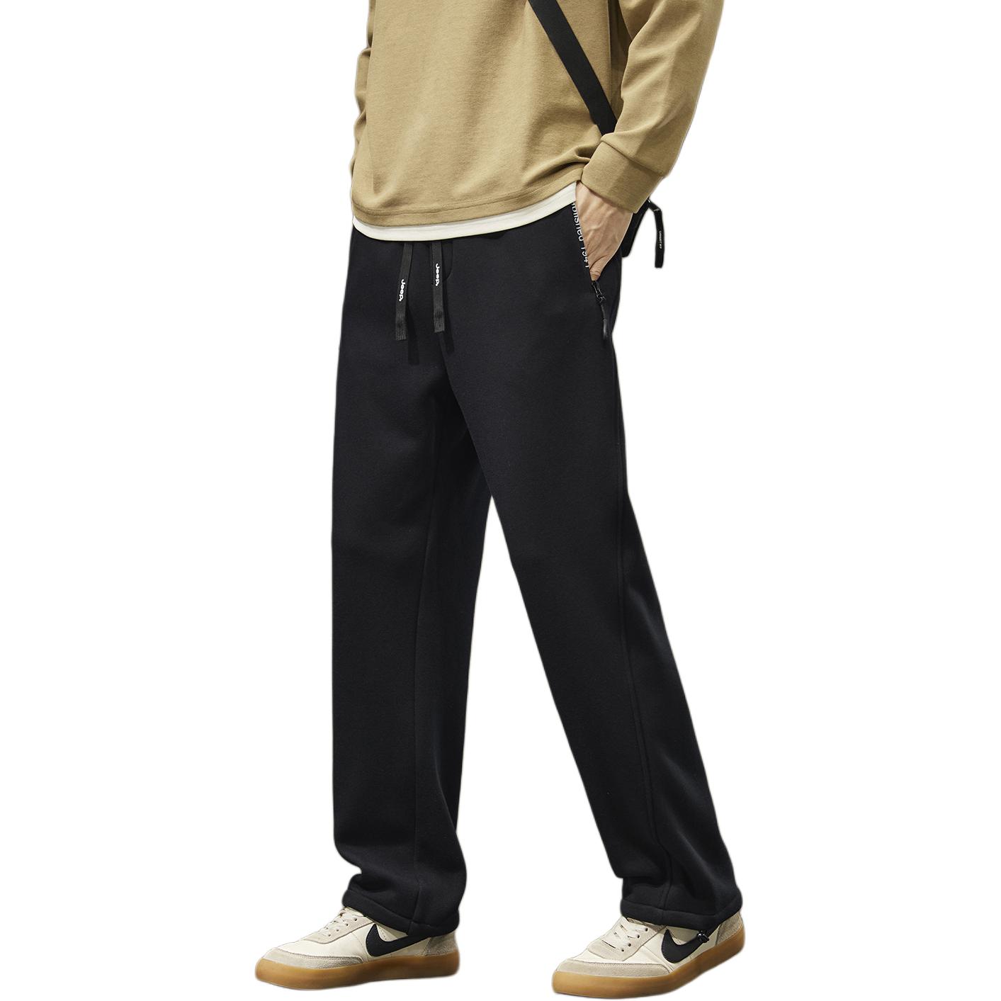 

Повседневные брюки Unisex утепленные с флисовой подкладкой прямого кроя Jeep, pure черный