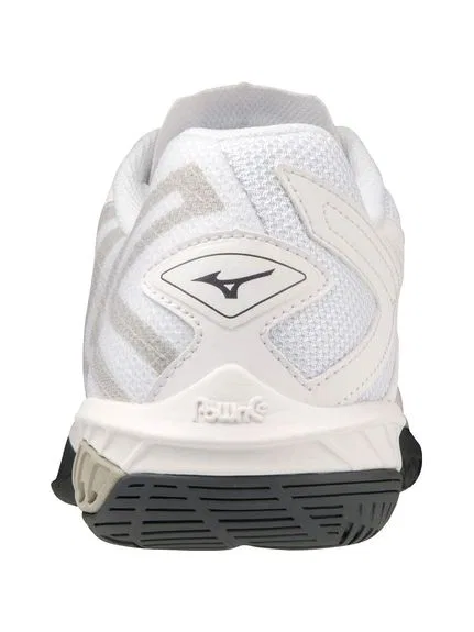 Кроссовки для бадминтона «Wave Claw EL 2» от Mizuno, White X Navy — фото 3