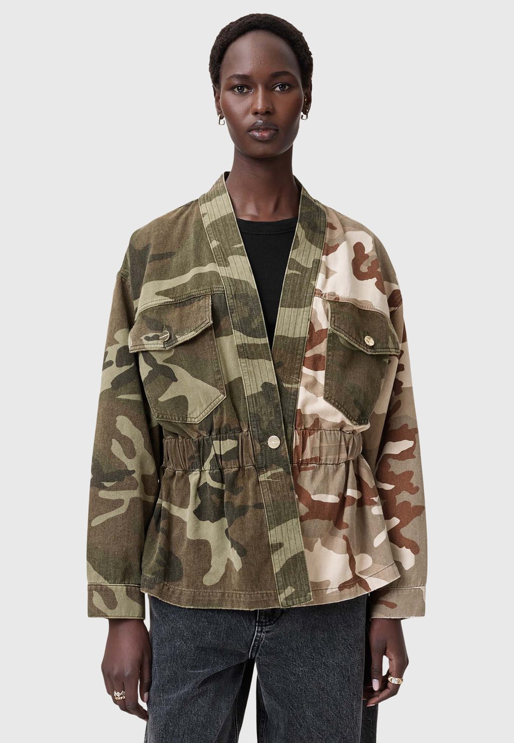 

Летняя куртка AMELIA CAMO AllSaints, зеленый