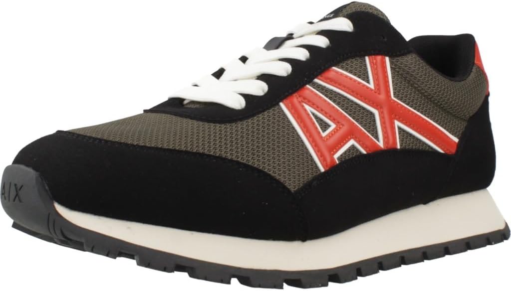 

Мужские кроссовки Armani Exchange Drop, черный/оливковый