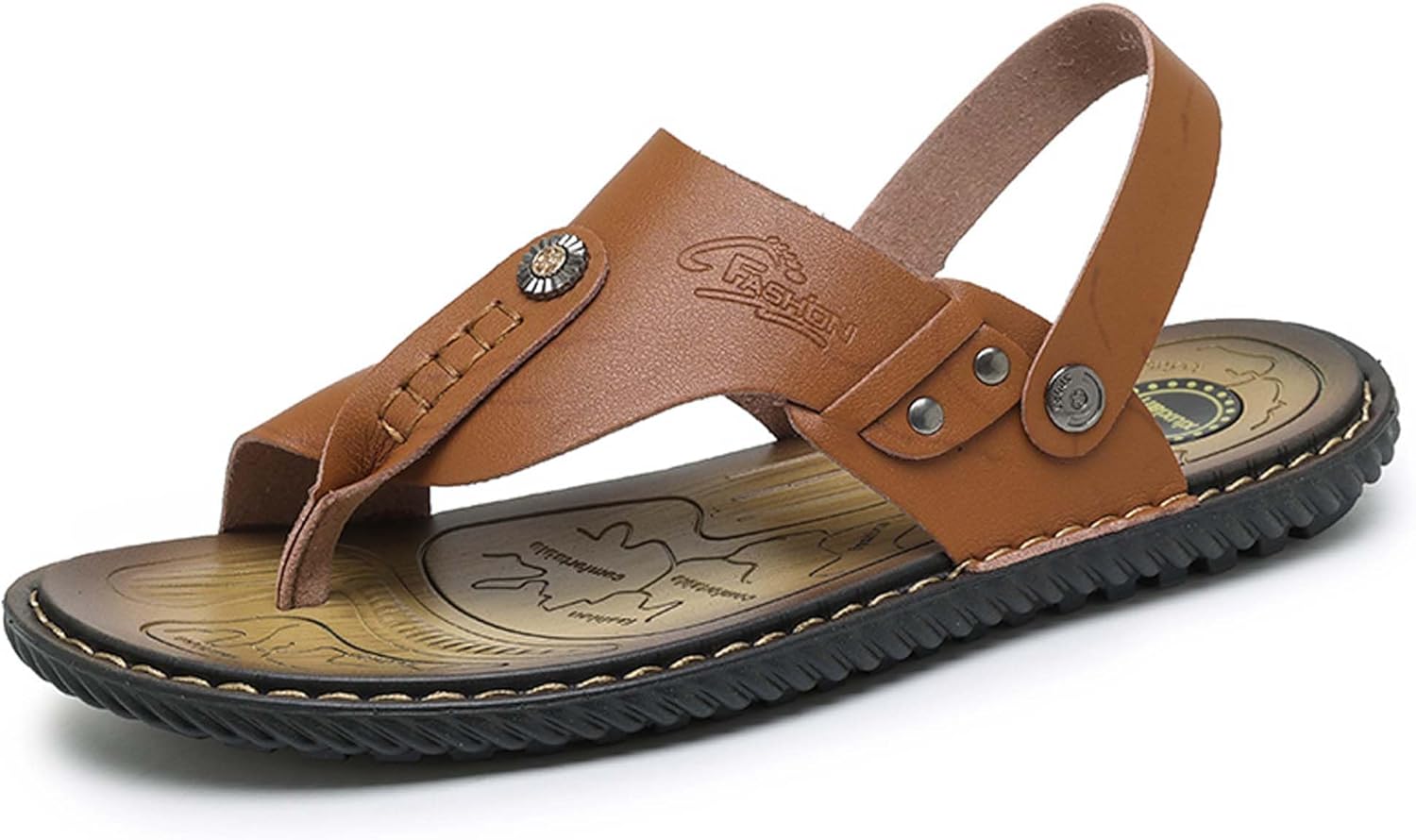 

Мужские пляжные сандалии Vtiao, шлепанцы, сандалии, легкие, с ультра-мягкой комфортной посадкой, коричневый