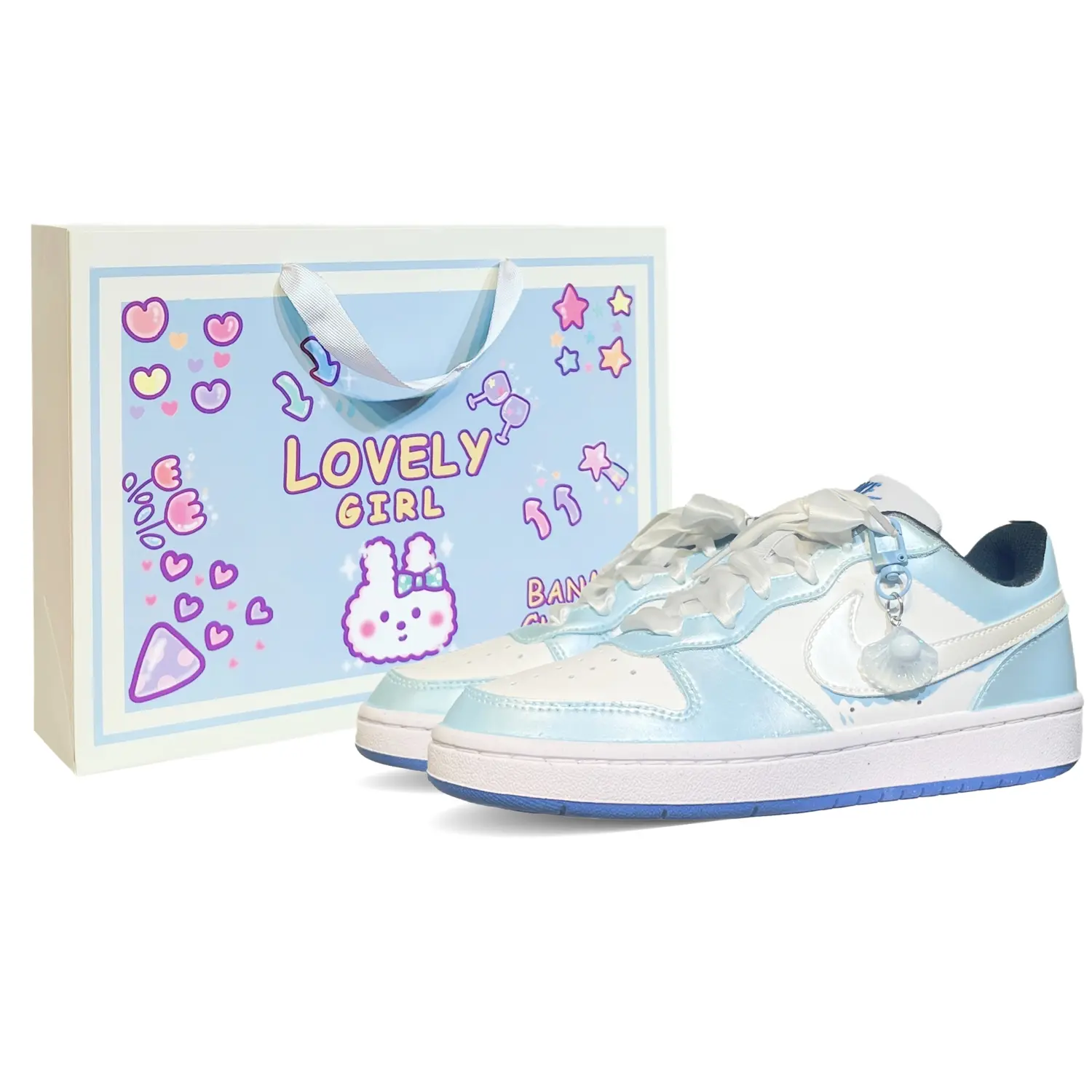 

Детские кроссовки для скейтбординга Court Borough Low 2 Low Top для подростков Nike, синий