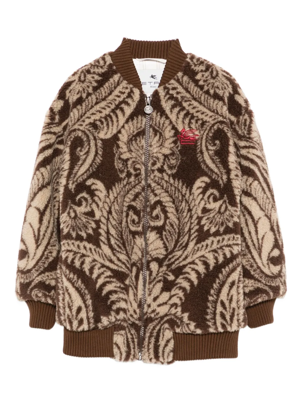 

Куртка-бомбер с узором пейсли ETRO KIDS, коричневый