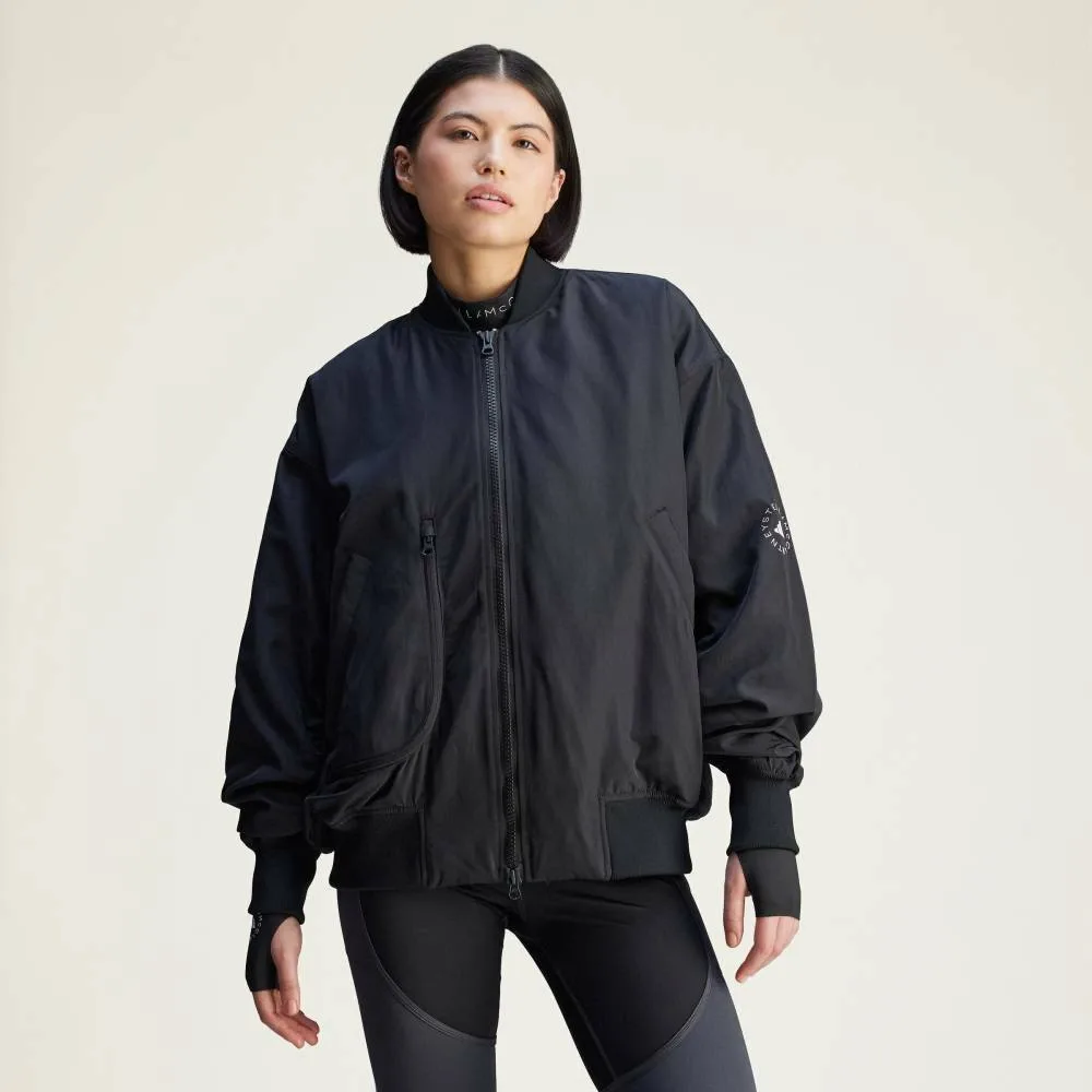 Куртка-бомбер by Stella McCartney True Nature Woven Adidas, black