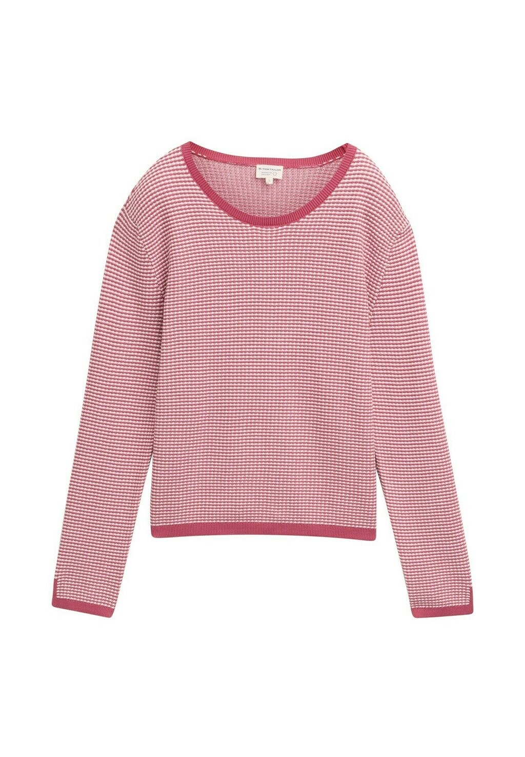 

Джемпер PULLOVER MIT STRUKTUR TOM TAILOR, светло-розовый