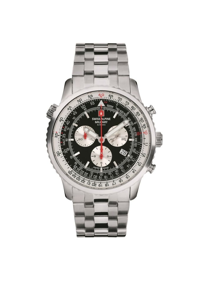 

Swiss Military Кварцевые часы 7078.9137SAM серебристого цвета