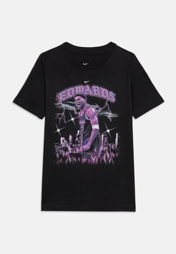 Футболка с изображением игрока нба, унисекс, с принтом команды minnesota timberwolves. Nike Performance, Black — фото 3
