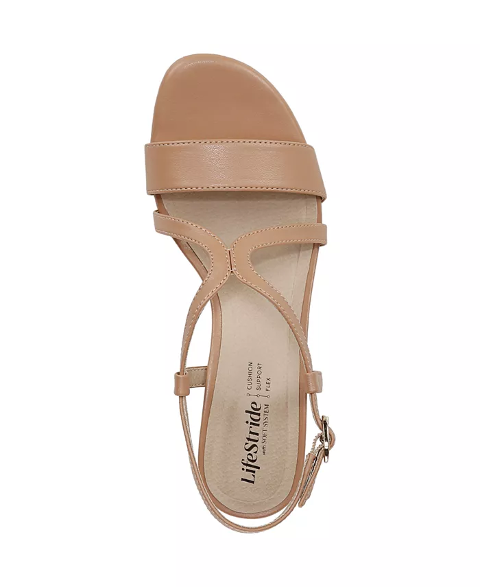 Женские босоножки Nolita Strappy Slingback Dress Sandals LifeStride, коричневый/бежевый — фото 4