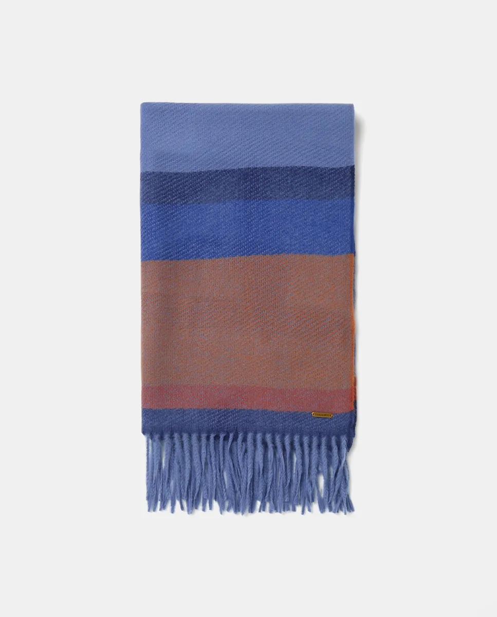 

Шарф с градиентными полосками Tintoretto, синий