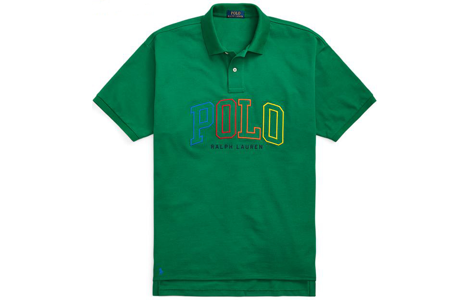Поло с вышитым логотипом Polo Ralph Lauren, зеленый — фото 3
