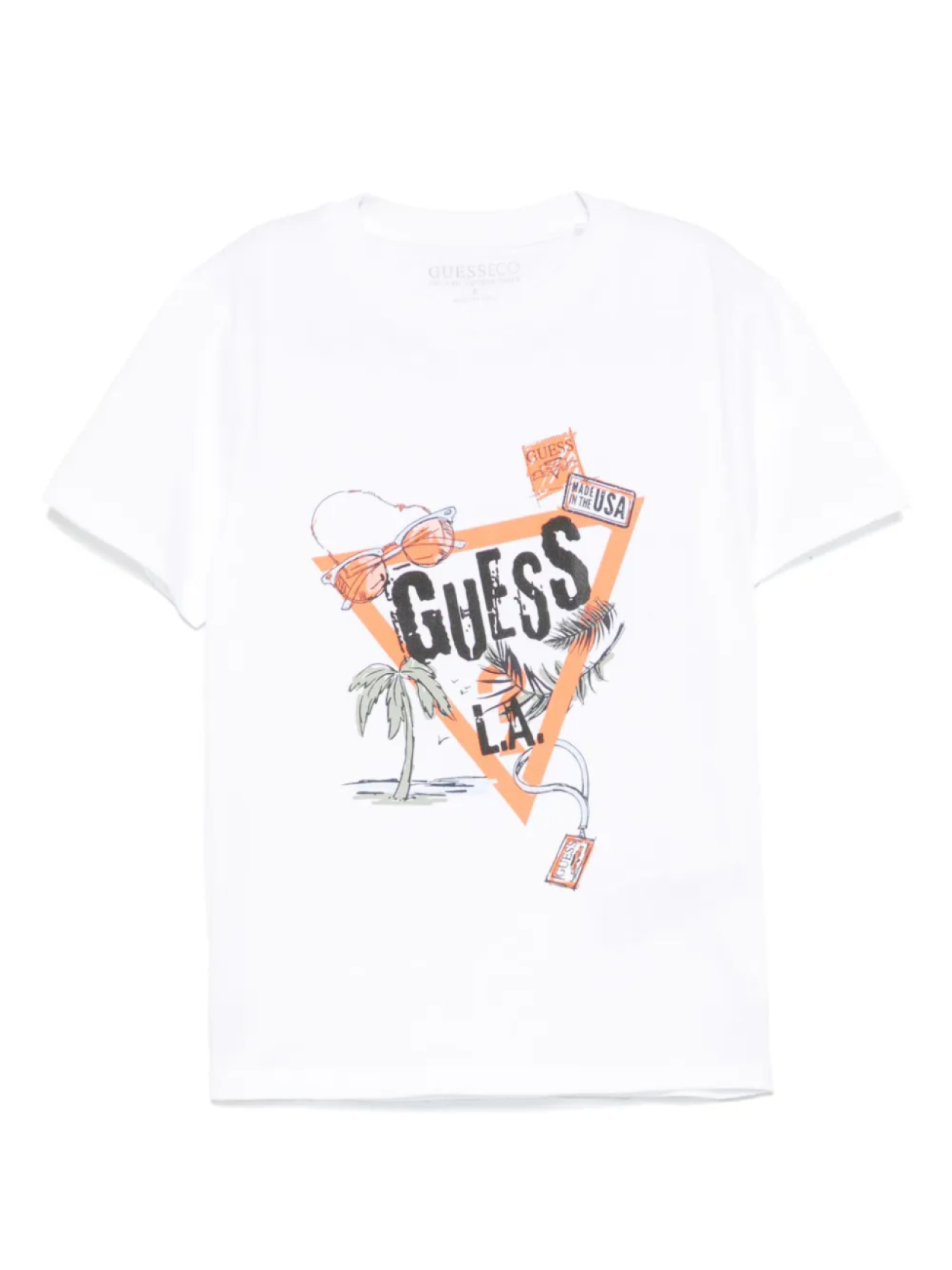 

Футболка с логотипом guess kids, белый