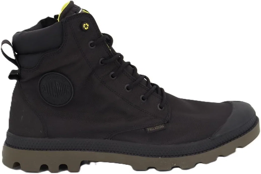 Унисекс водонепроницаемые ботильоны Palladium Pampa из переработанной стали, Black