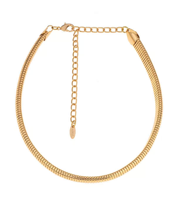

Ваше незаменимое ожерелье-змейка с гибкой цепочкой, покрытой 18-каратным золотом Ettika, gold