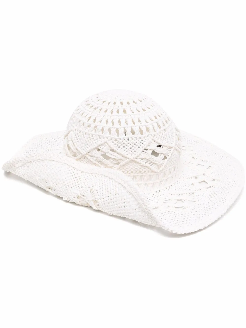 

Широкополая шляпа с вырезами Ruslan Baginskiy, белый