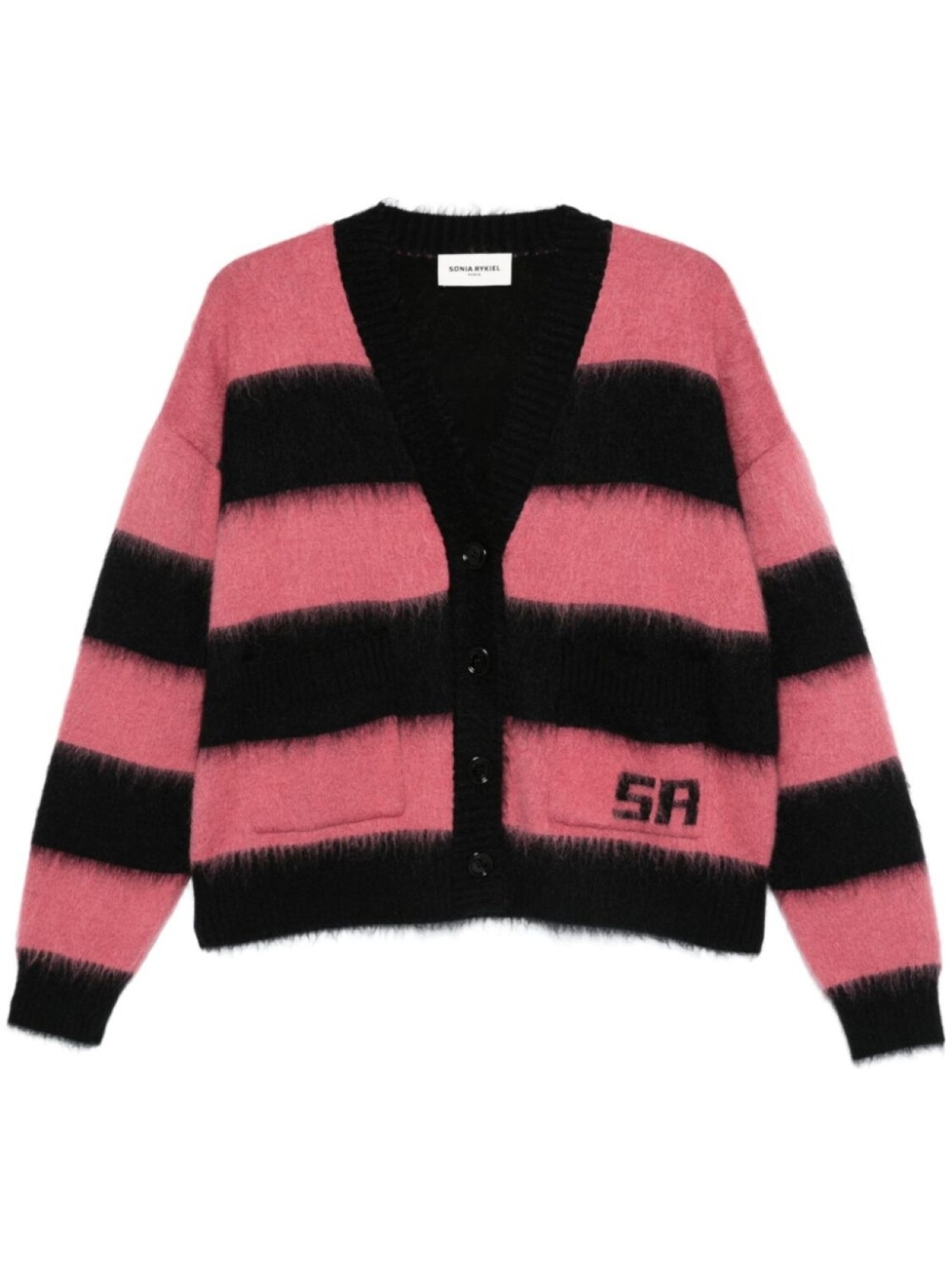 

Кардиган в полоску Sonia Rykiel, черный