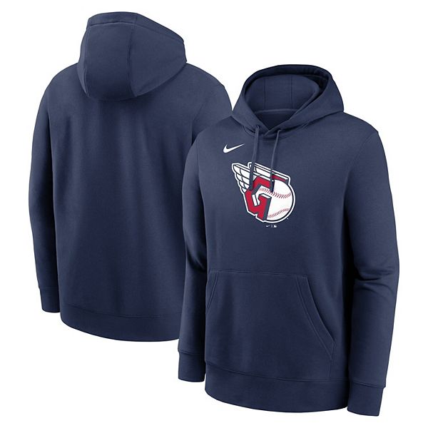 Толстовка с капюшоном мужская navy с логотипом Cleveland Guardians Nike — фото 2