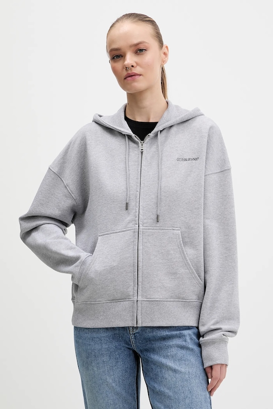

Хлопковая толстовка Guess Jeans, серый