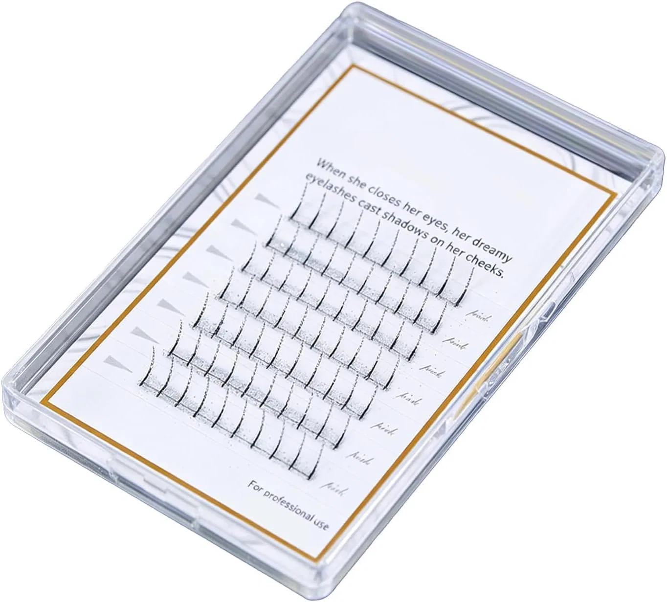 Блестящие ресницы 80 шт Glitter Eyelash, 12 мм
